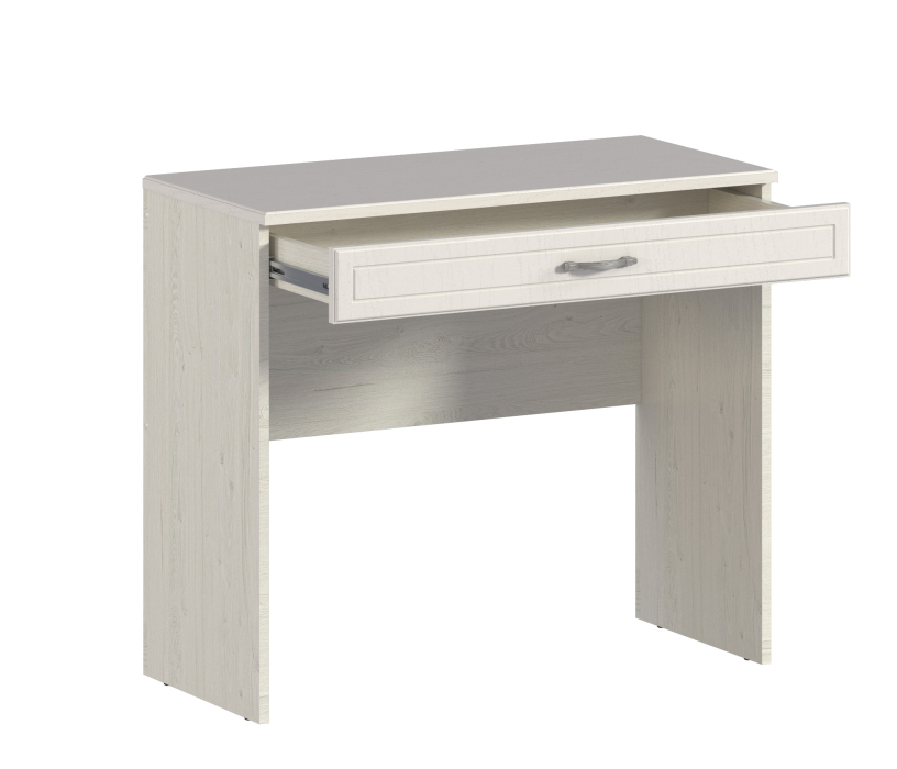 Туалетные столики, Стол туалетный Гранд / Ливерпуль СБ-3527 Дуб Приморский Белый/МДФ Классика Светлый