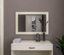 Зеркала в спальню, Зеркало Гранд / Ливерпуль СБ-3528 МДФ Классика Светлый